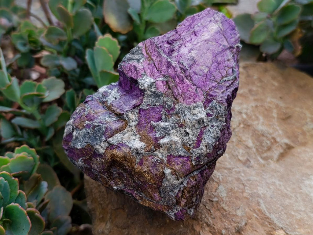 Natural Metallic Cobbed Purpurite Specimens x 2 From Erongo, Namibia