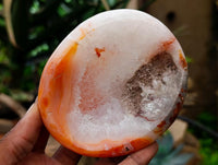 Polished Carnelian Agate Gemstone Bowls x 6 From Madagascar