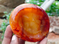 Polished Carnelian Agate Gemstone Bowls x 6 From Madagascar