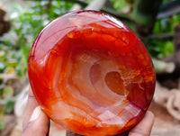 Polished Carnelian Agate Gemstone Bowls x 6 From Madagascar