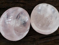 Polished Gemmy Rose Quartz Bowls x 6 From Madagascar
