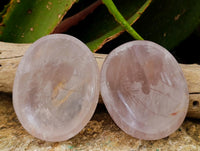 Polished Gemmy Rose Quartz Bowls x 6 From Madagascar