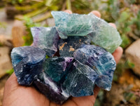 Natural Watermelon Fluorite Cobbed Specimens x 30 From Uis, Namibia