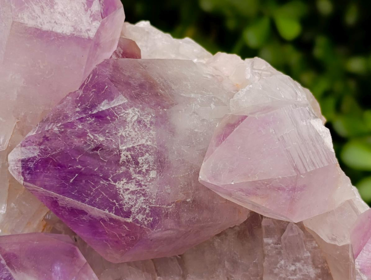 Natural Jacaranda Amethyst Crystal Clusters x 2 From Mumbwa, Zambia