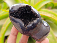 Polished Septerye Sauvage "Dragons Egg" Geodes x 6 From Mahajanga, Madagascar