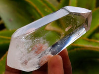 Polished Smokey Window Quartz Crystals x 6 From Madagascar