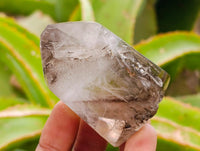 Polished Smokey Window Quartz Crystals x 6 From Madagascar