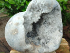 Polished Large Blue Celestite Heart Geode x 1 From Sakoany, Madagascar - Toprock Gemstones and Minerals 