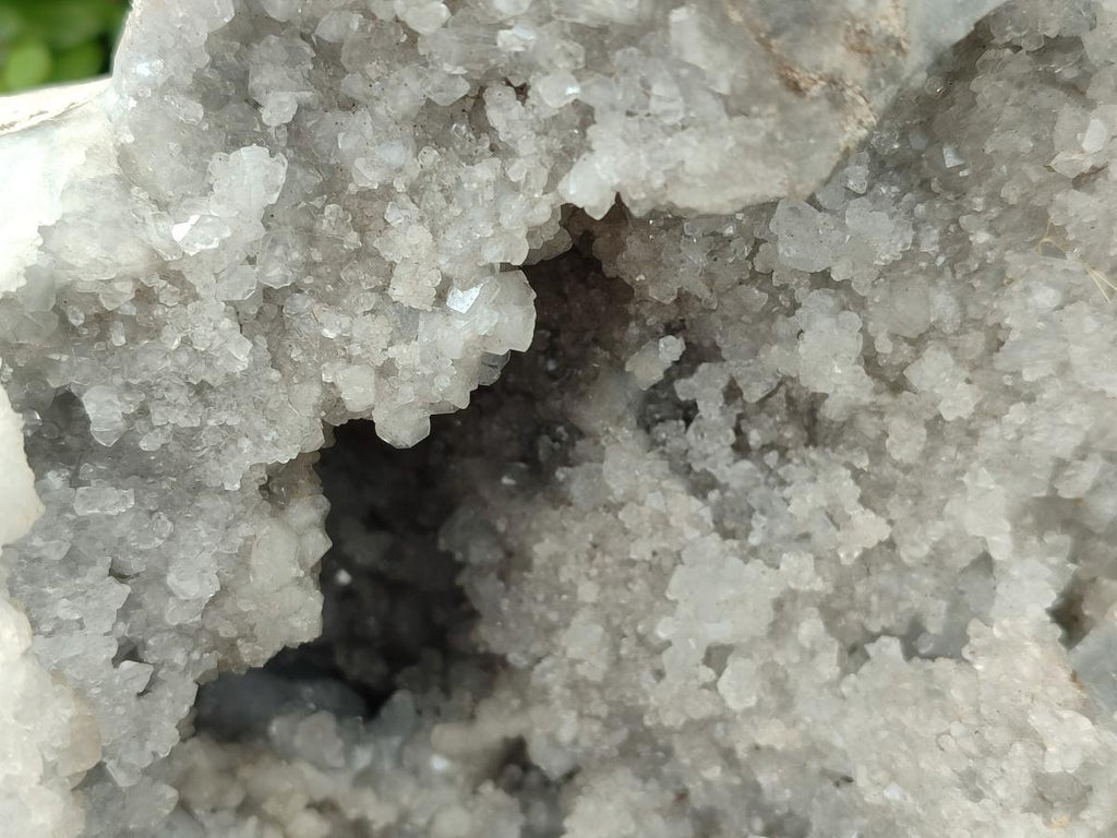 Polished Large Blue Celestite Heart Geode x 1 From Sakoany, Madagascar - Toprock Gemstones and Minerals 