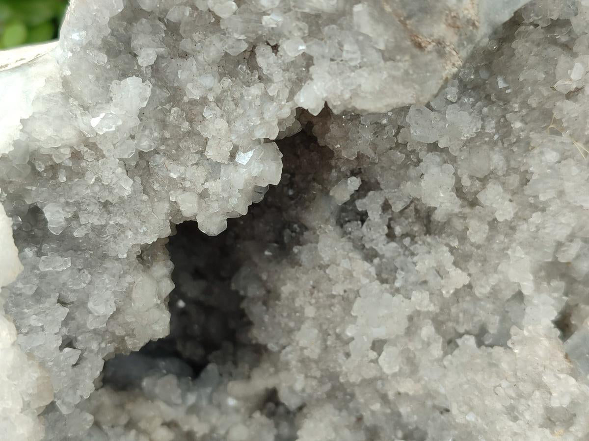 Polished Large Blue Celestite Heart Geode x 1 From Sakoany, Madagascar - Toprock Gemstones and Minerals 