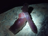 Natural Drusy Snow Finger Quartz Coated Clusters x 6 From Albert's Mountain, Lesotho