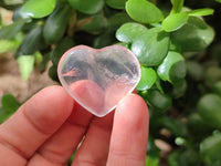 Polished Rose Quartz Mini Hearts x 35 From Madagascar