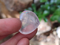 Polished Rose Quartz Mini Hearts x 35 From Madagascar