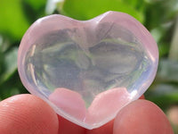 Polished Rose Quartz Mini Hearts x 35 From Madagascar