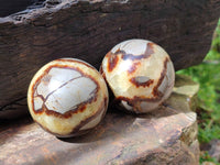 Polished Septerye Spheres x 6 From Mahajanga, Madagascar
