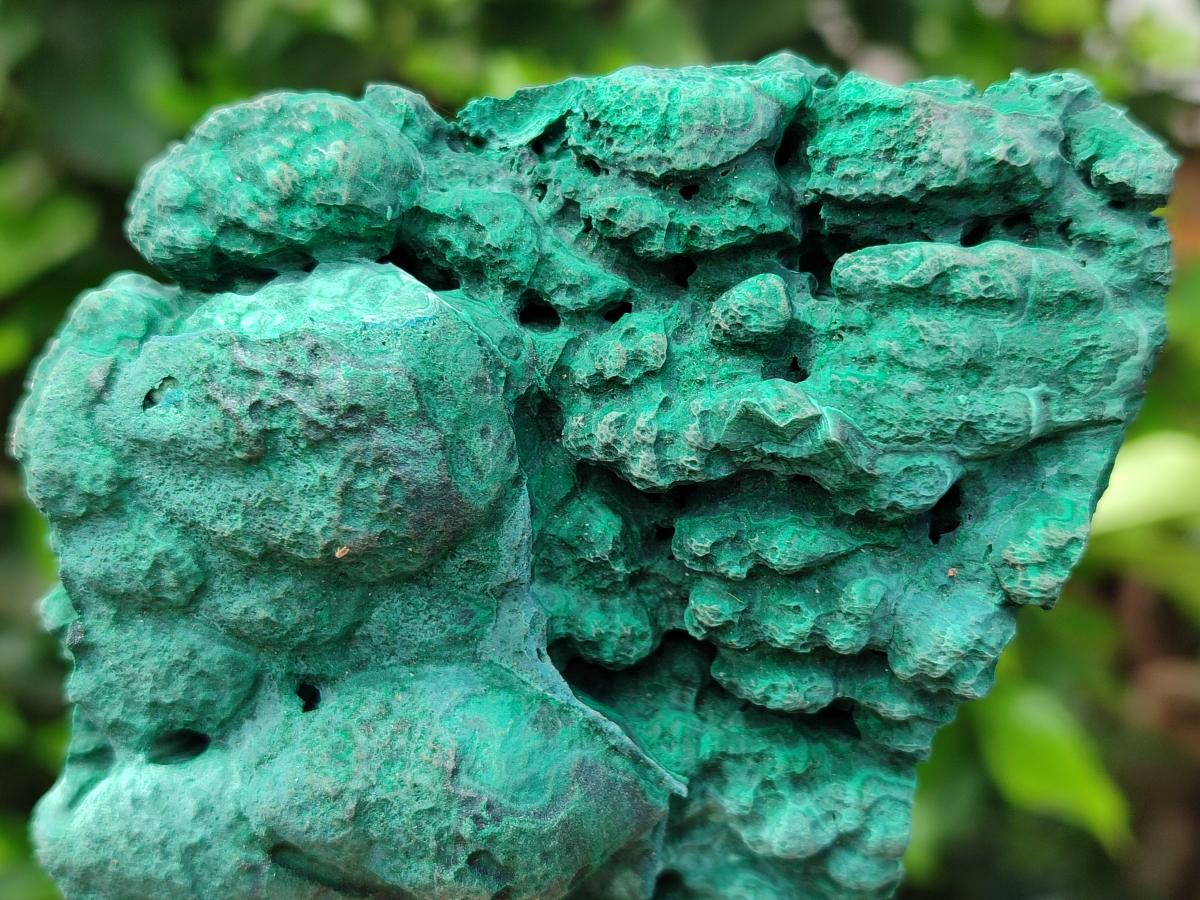 Natural Botryoidal Malachite Specimens x 2 From Kolwezi, Congo