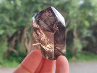 Polished Mix of Smokey Quartz Crystals x 6 From Madagascar