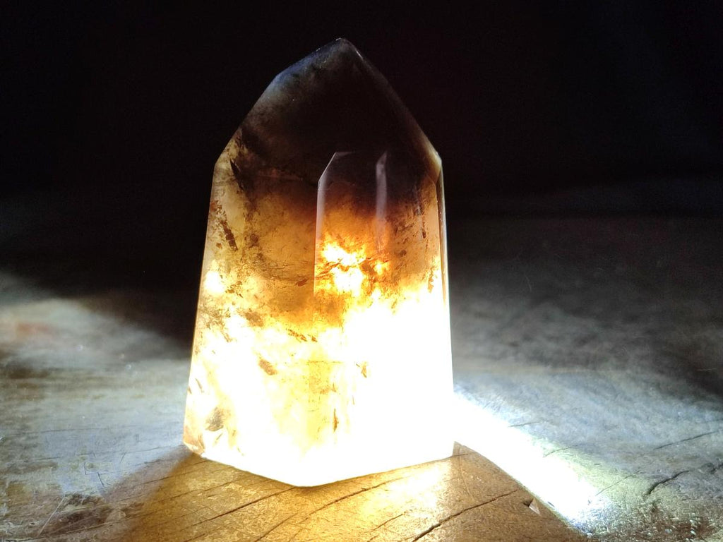 Polished Mix of Smokey Quartz Crystals x 6 From Madagascar