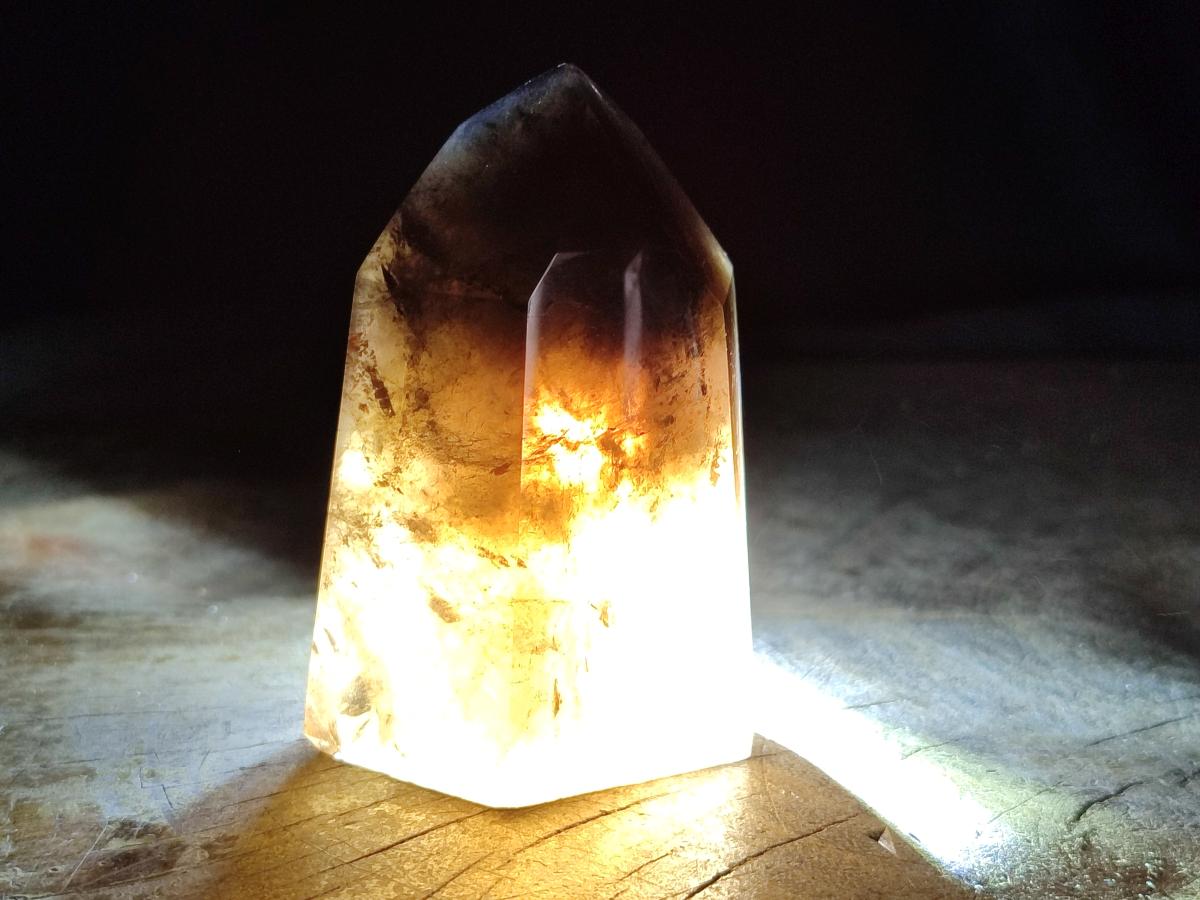 Polished Mix of Smokey Quartz Crystals x 6 From Madagascar