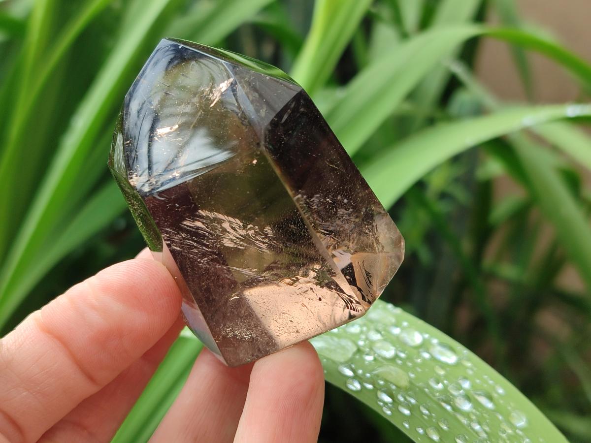 Polished Mix of Smokey Quartz Crystals x 6 From Madagascar