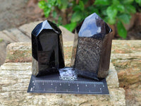 Polished Mix of Smokey Quartz Crystals x 6 From Madagascar