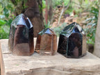Polished Mix of Smokey Quartz Crystals x 6 From Madagascar