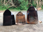 Polished Mix of Smokey Quartz Crystals x 6 From Madagascar