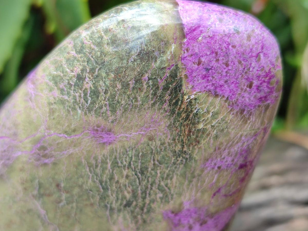 Polished Stichtite Standing Free Forms x 2 From Barberton, South Africa