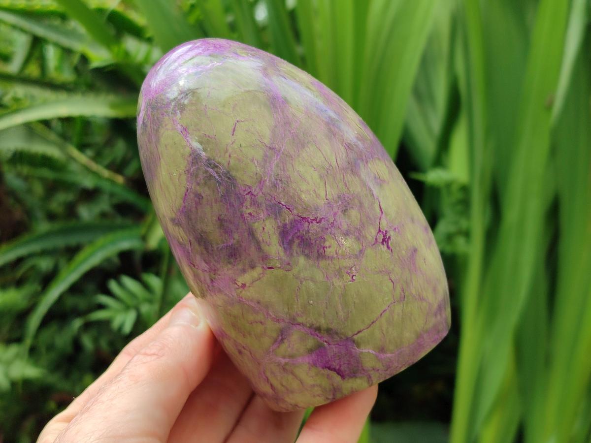 Polished Stichtite Standing Free Forms x 2 From Barberton, South Africa