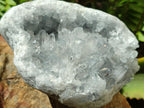 Polished Blue Celestite Geodes x 3 From Sakoany, Madagascar