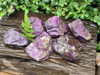 Natural Metallic Cobbed Purpurite Specimens x 6 From Erongo, Namibia