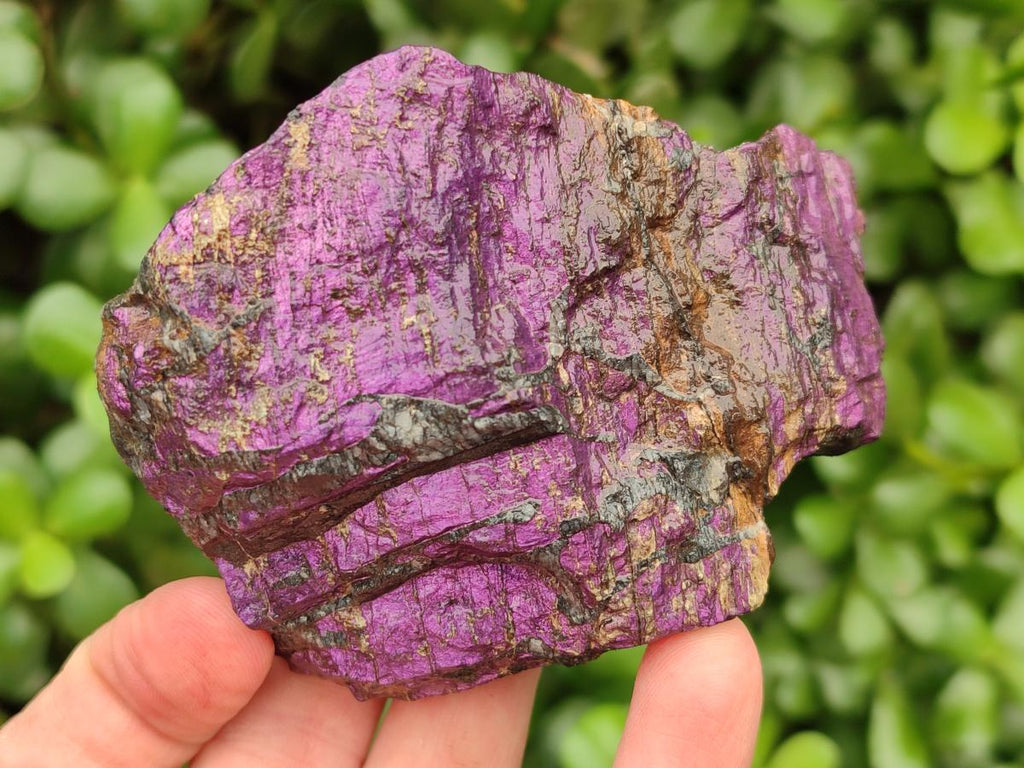 Natural Metallic Cobbed Purpurite Specimens x 6 From Erongo, Namibia