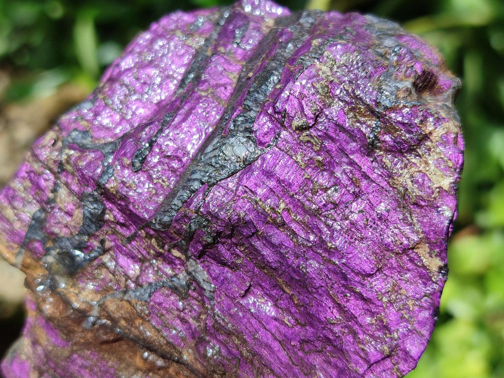 Natural Metallic Cobbed Purpurite Specimens x 6 From Erongo, Namibia