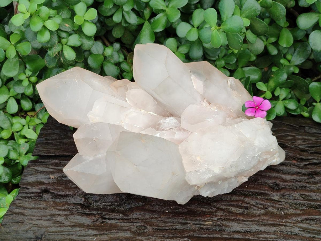 Natural XL Clear Cascading Quartz Crystal Cluster x 1 From Madagascar