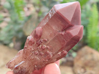 Natural Red Hematoid Quartz Crystals and Clusters x 12 From Karoi, Zimbabwe