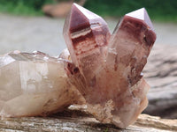 Natural Red Hematoid Quartz Crystals and Clusters x 12 From Karoi, Zimbabwe