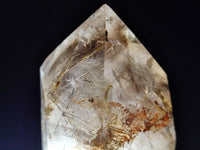 Polished Smokey Window Quartz Crystals x 3 From Madagascar