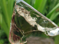Polished Smokey Window Quartz Crystals x 3 From Madagascar