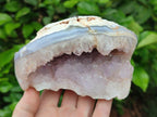 Polished Amethyst Agate Geodes x 3 From Maintirano, Madagascar