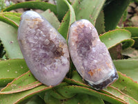 Polished Amethyst Agate Geodes x 3 From Maintirano, Madagascar