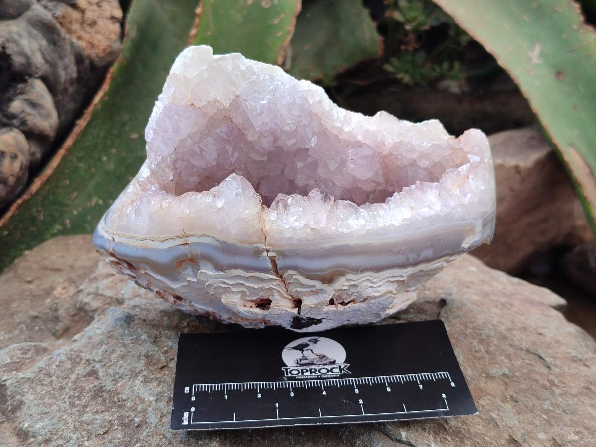 Polished Amethyst Agate Geodes x 3 From Maintirano, Madagascar