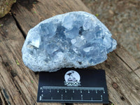 Natural Blue Celestite Geode Specimens x 3 From Sakoany, Madagascar