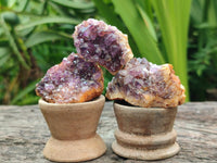 Natural Dark Purple Amethyst Quartz Crystal Plates x 35 From Boekenhouthoek, South Africa