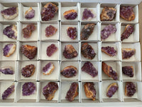Natural Dark Purple Amethyst Quartz Crystal Plates x 35 From Boekenhouthoek, South Africa