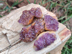 Natural Dark Purple Amethyst Quartz Crystal Plates x 35 From Boekenhouthoek, South Africa