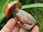 Polished Polychrome Jasper Mushrooms x 6 From NW Coast, Madagascar