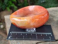 Polished Carnelian Agate Gemstone Bowls x 6 From Madagascar