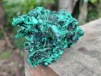 Natural Silky Malachite Specimens x 6 From Kasompe, Congo