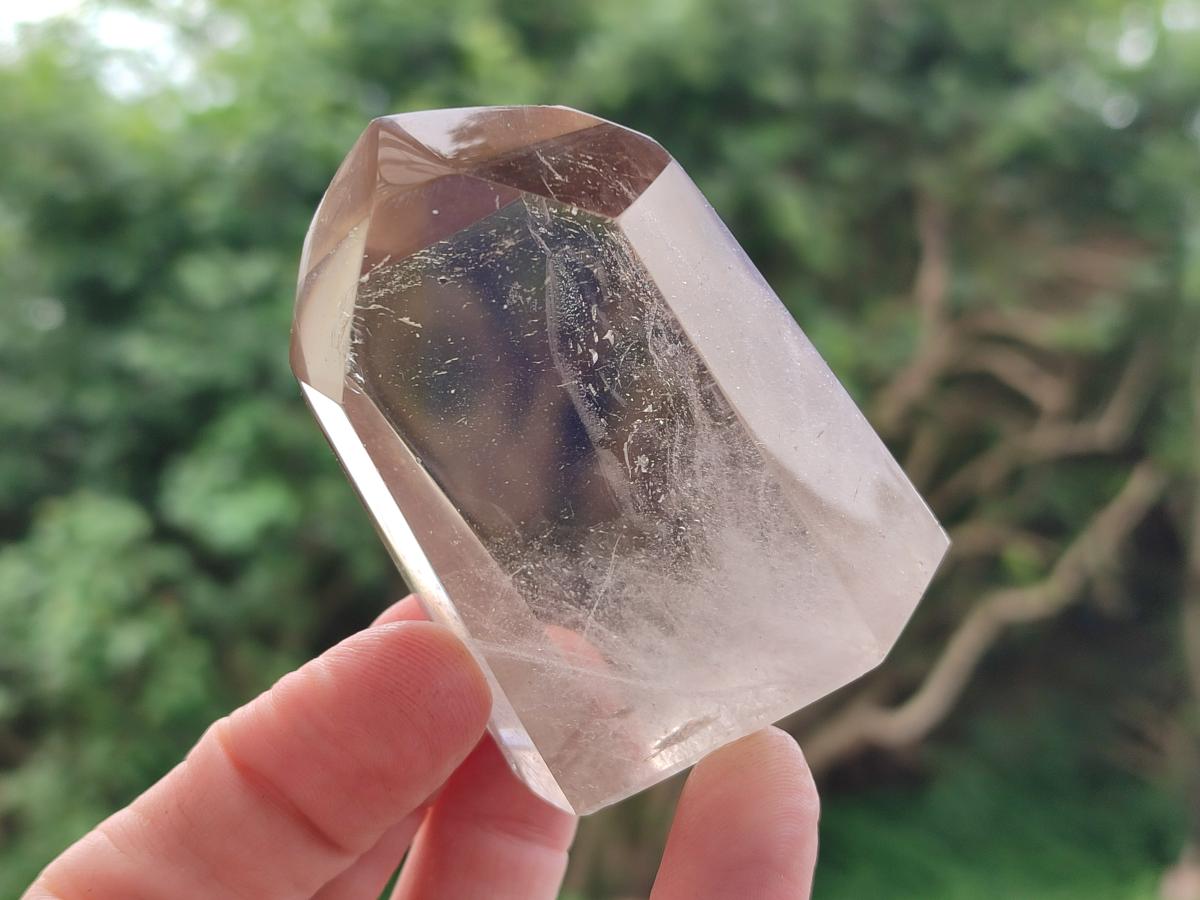 Polished Mix of Smokey and Morion Quartz Crystals x 6 From Madagascar