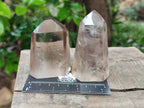 Polished Mix of Smokey and Morion Quartz Crystals x 6 From Madagascar